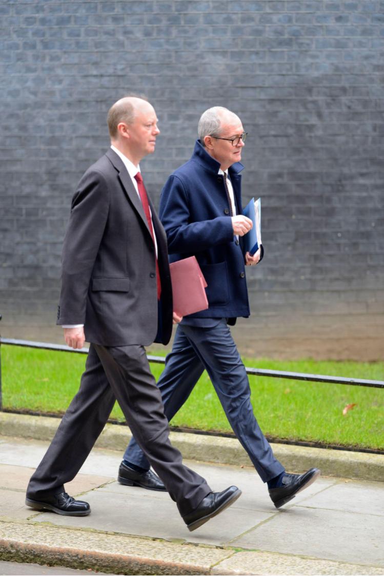 Chris Whitty and Sir Patrick Vallance (Credit: PjrNews / Alamy Stock Photo)