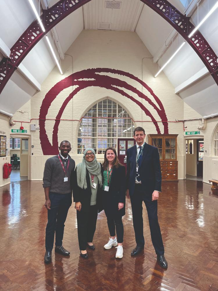 Camron Mills, Asima Ravat, Sophie Church, and John Barneby (Credit: Oasis Academy Foundry)