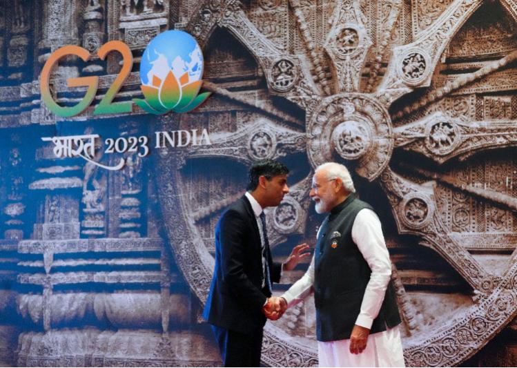 Rishi Sunak and Narendra Modi (Credit: The Canadian Press / Alamy Stock Photo)