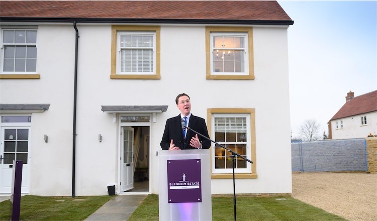 Robert Courts outside housing development