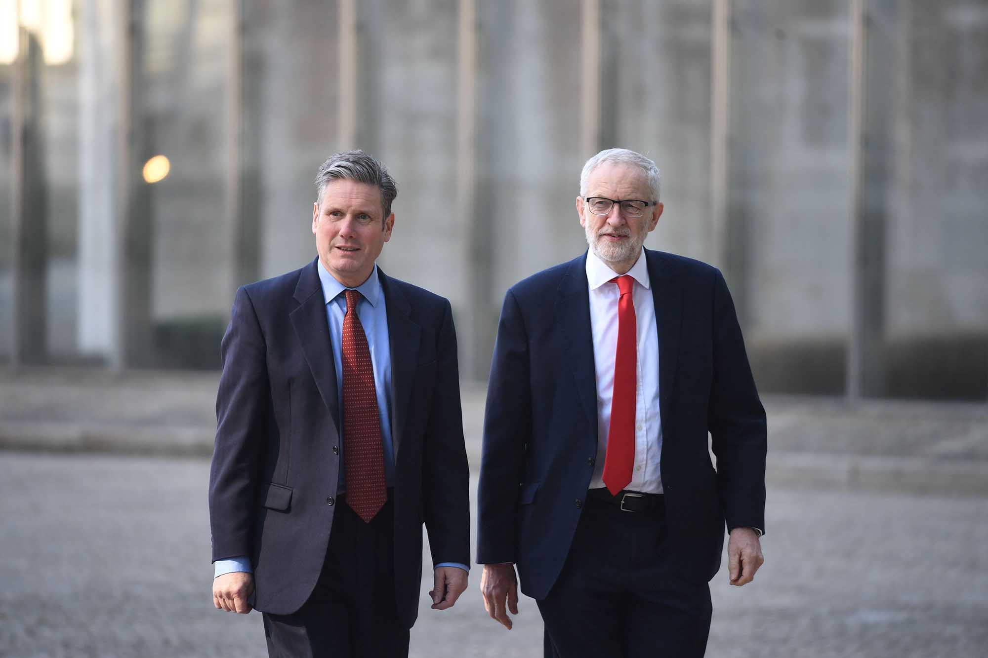 Kei Starmer Jeremy Corbyn