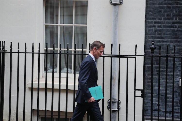 Jeremy Hunt on Downing Street