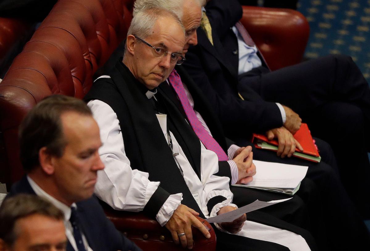 Archbishop of Canterbury Justin Welby in the House of Lords