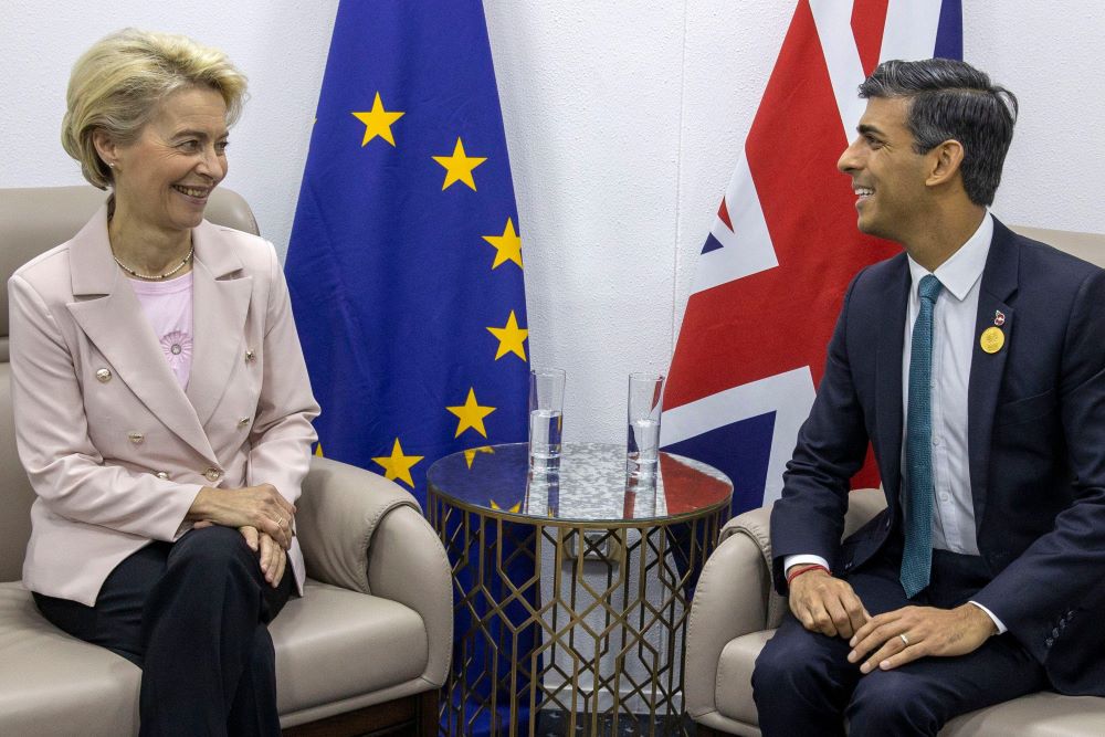 Rishi Sunak and Ursula von der Leyen