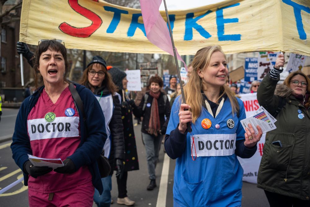 Junior doctors on strike