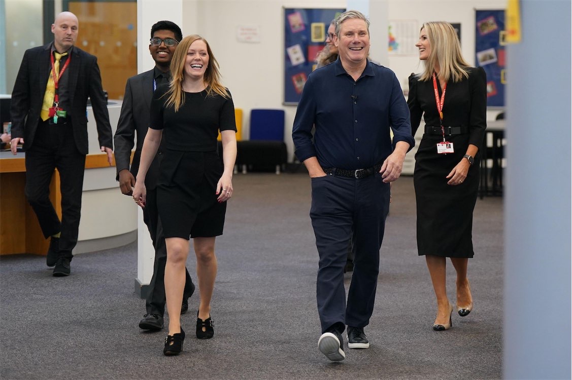 Keir Starmer and Sarah Edwards