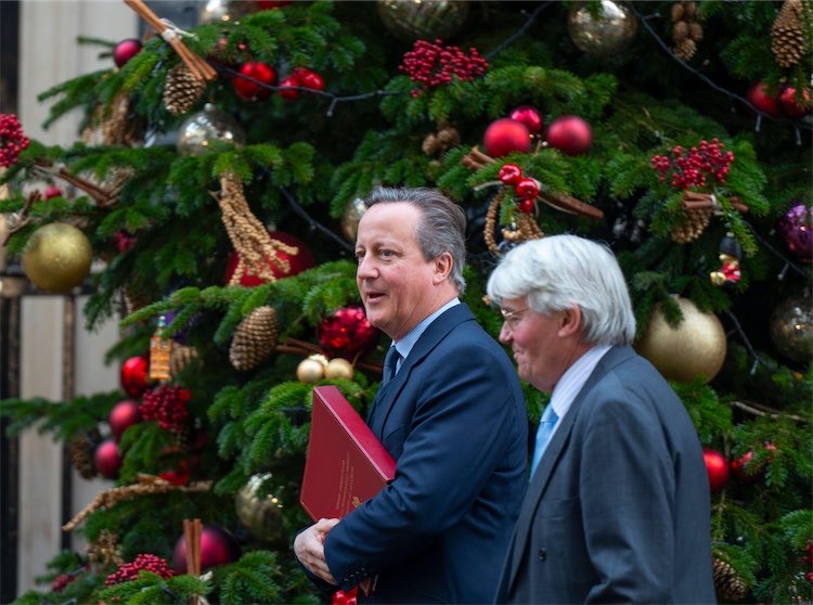 Andrew Mitchell with David Cameron