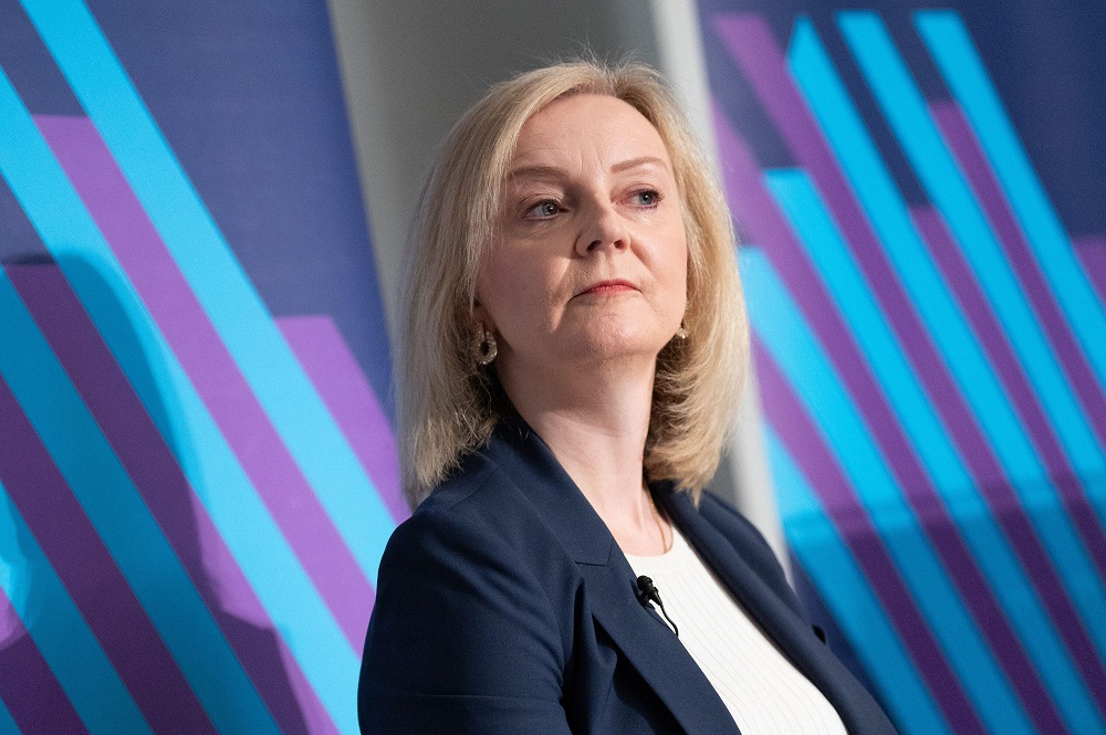 Former prime minister Liz Truss speaks to the Institute for Government think tank (Alamy)