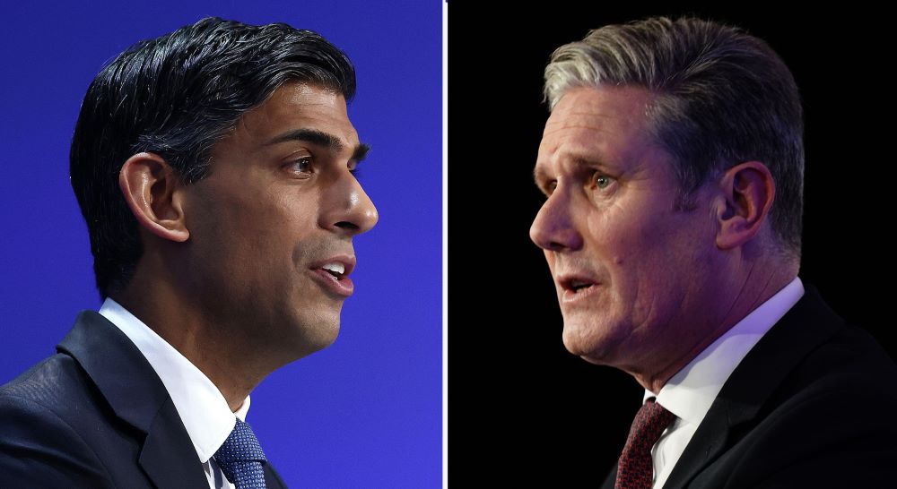 Prime Minister Rishi Sunak and Labour leader Keir Starmer