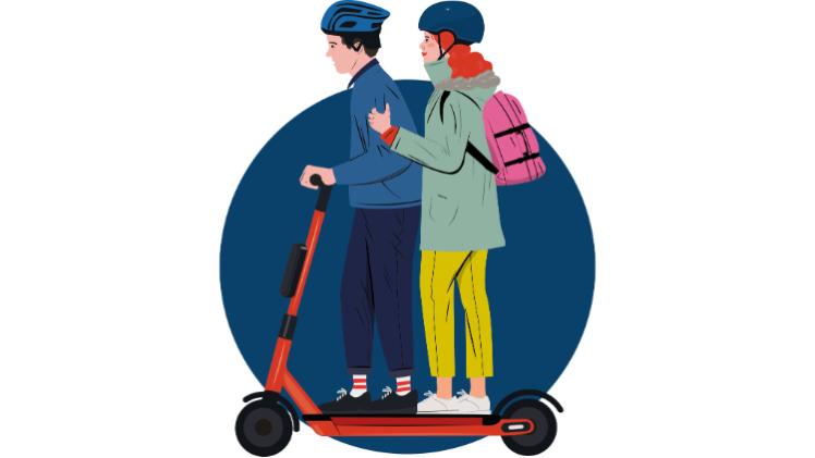 E-scooters (Illustration: Tracy Worrall)