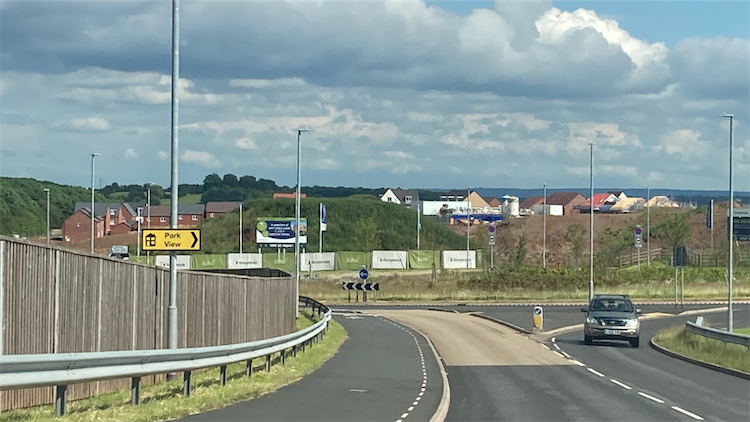 New developments being built on the outskirts of Nottingham