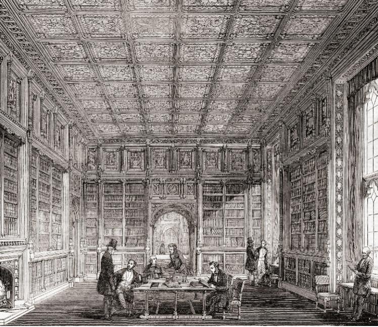Lords Library in mid-19th century (Credit: Classic Image / Alamy Stock Photo)