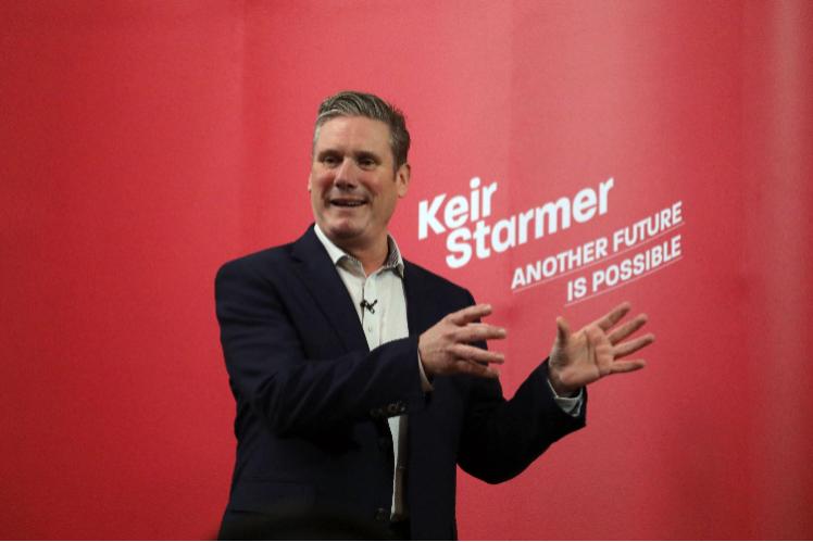 Keir Starmer running to be leader of the Labour Party (Credit: Dominic Dudley / Alamy Stock Photo)