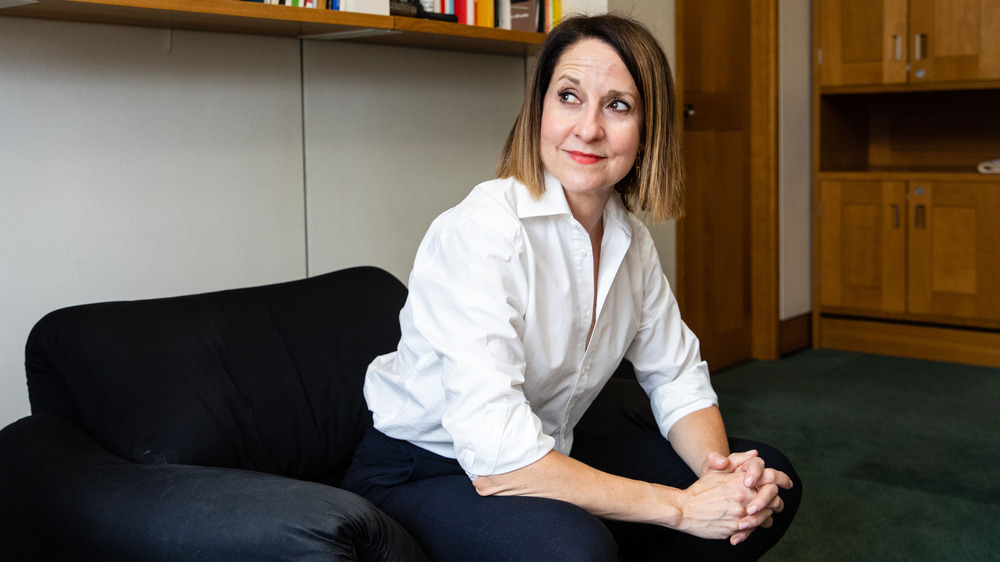 Liz Kendall photographed by Louise Haywood-Schiefer