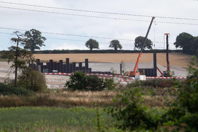 A large part of Durham Farm in Wendover Dean has been taken by HS2 (Credit: Maureen McLean / Alamy Stock Photo)