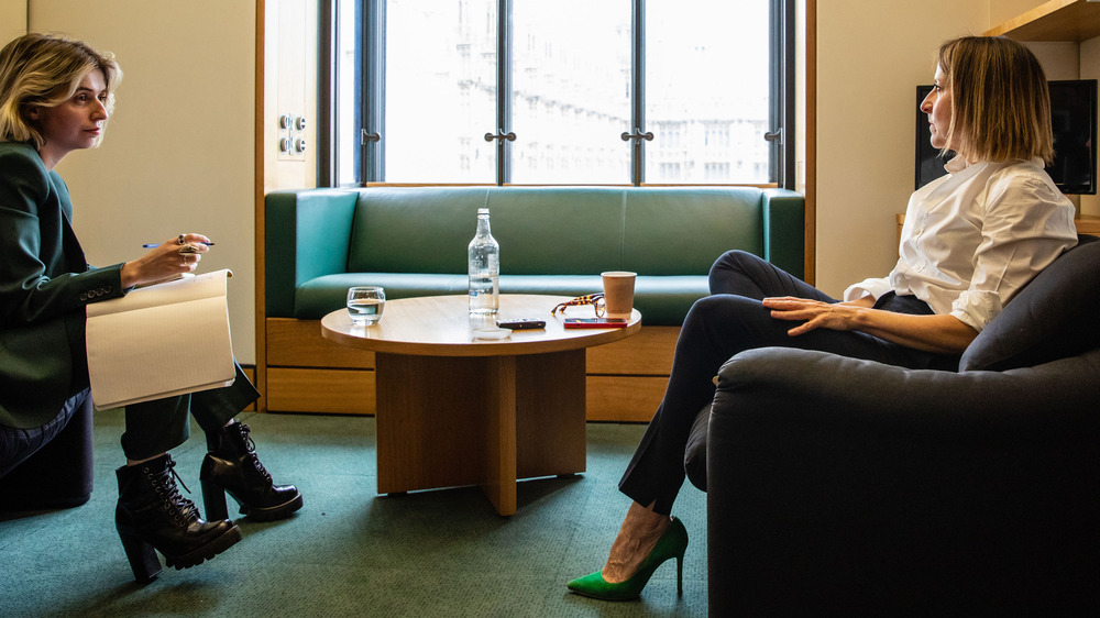 Tali Fraser and Liz Kendall in her Westminster office
