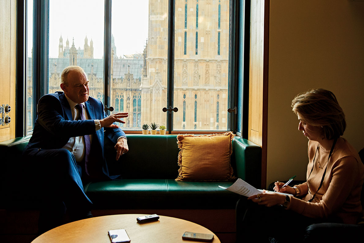 Ed Davey and Tali Fraser. Photography by Baldo Sciacca