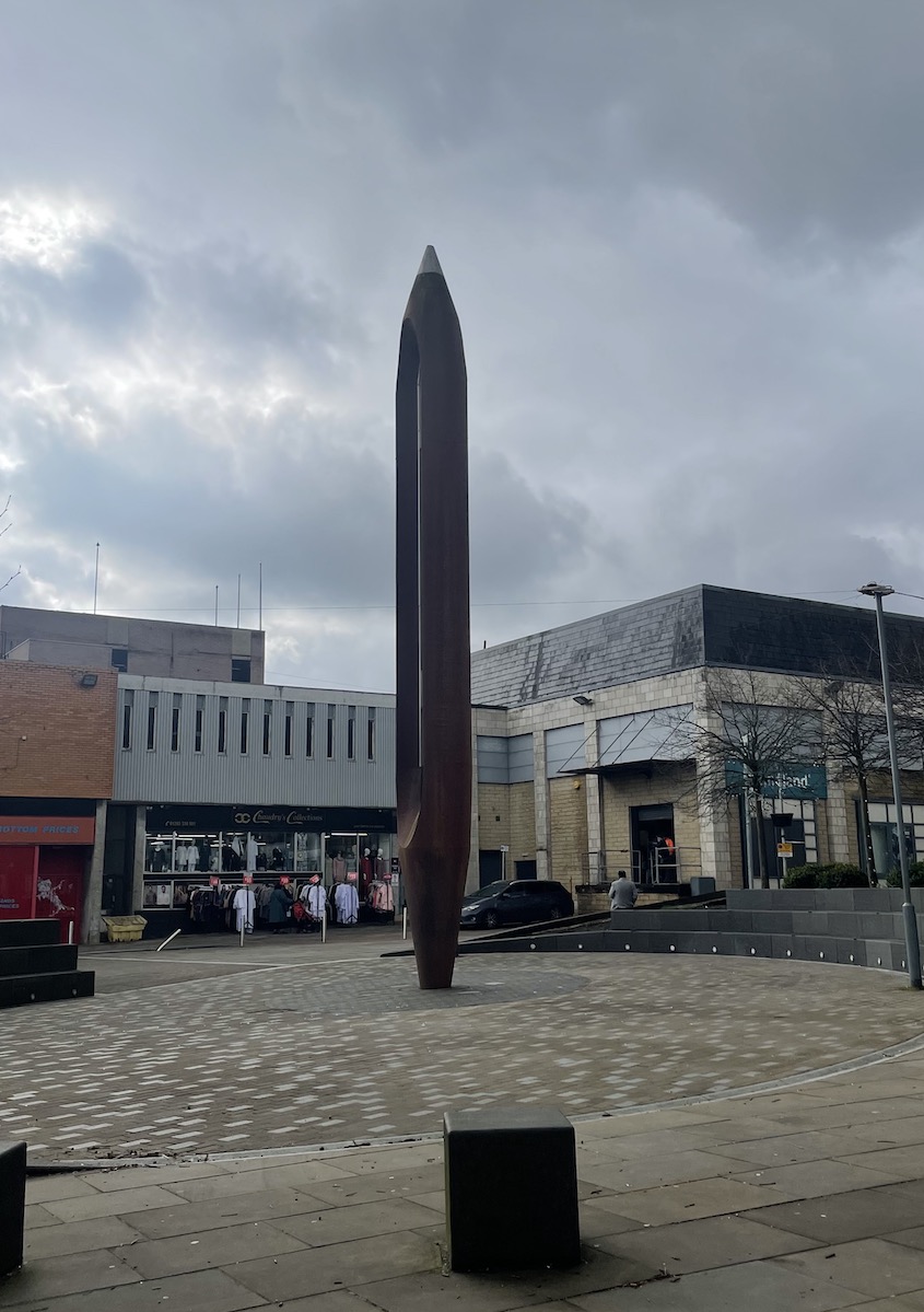 Shuttle sculpture in Nelson