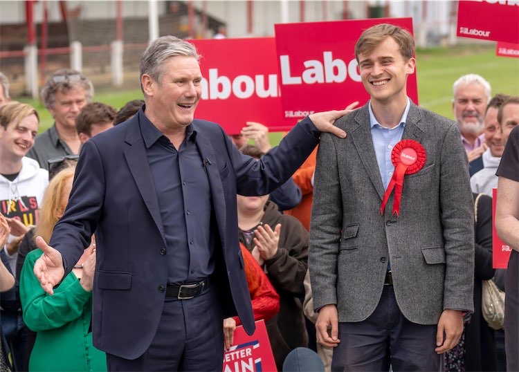 Keir Mather and Keir Starmer