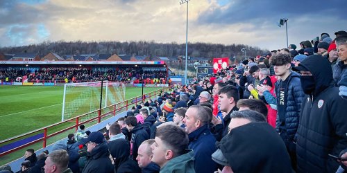 Football fans at a match