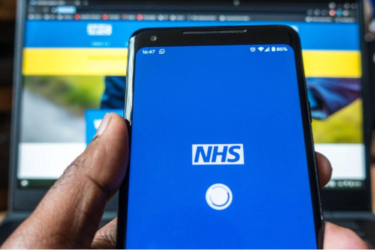 NHS app (Credit: GSTech / Alamy Stock Photo)