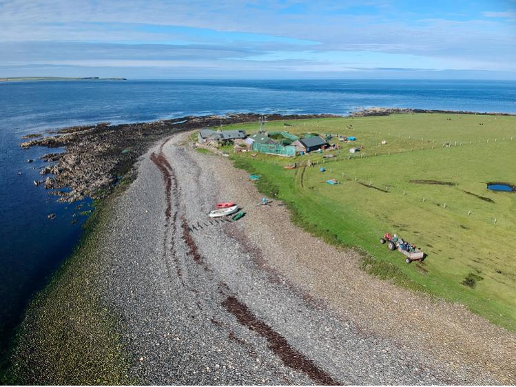 Island from aerial view