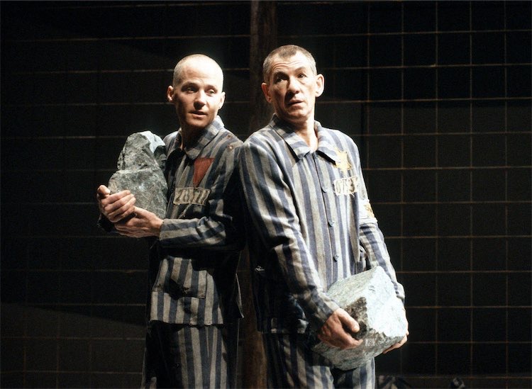 Founder members of Stonewall, Micahel Cashman and Ian McKellen, in the Adelphi performance of Bent.
