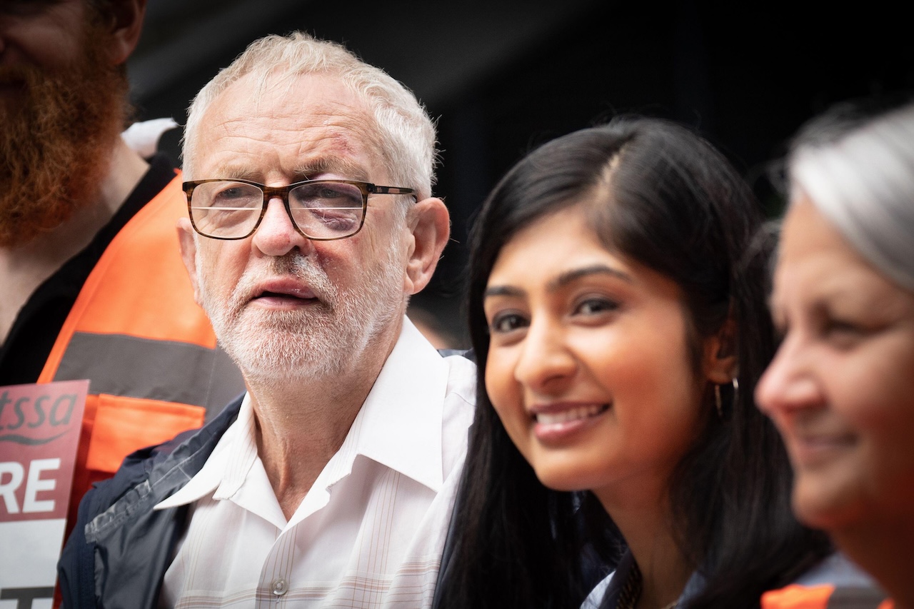 Jeremy Corbyn and Zarah Sultana