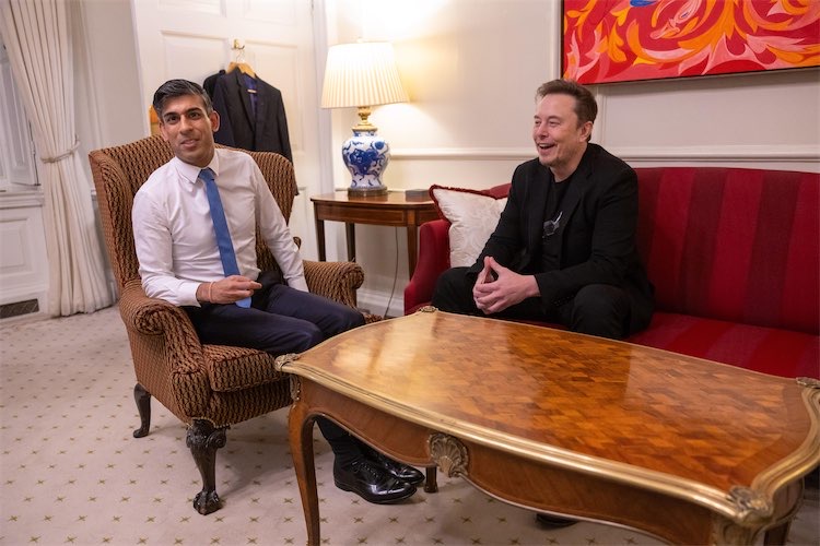 Rishi Sunak and Elon Musk