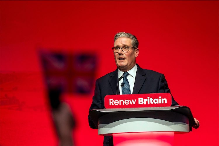 Keir Starmer at Labour conference