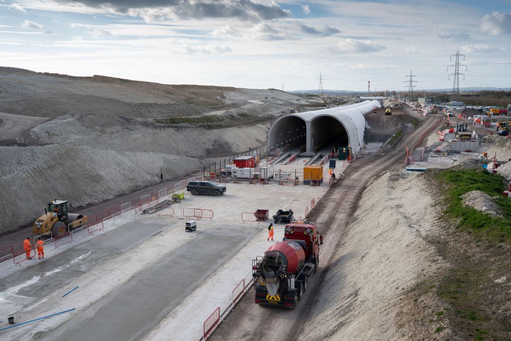 HS2 tunnels at Wendover, Buckinghamshire