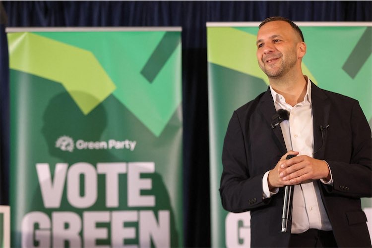 Green Party leader Zack Polanski