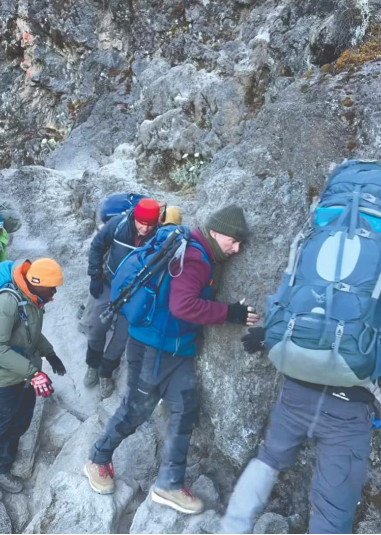 Alex Easton on the Barranco Wall