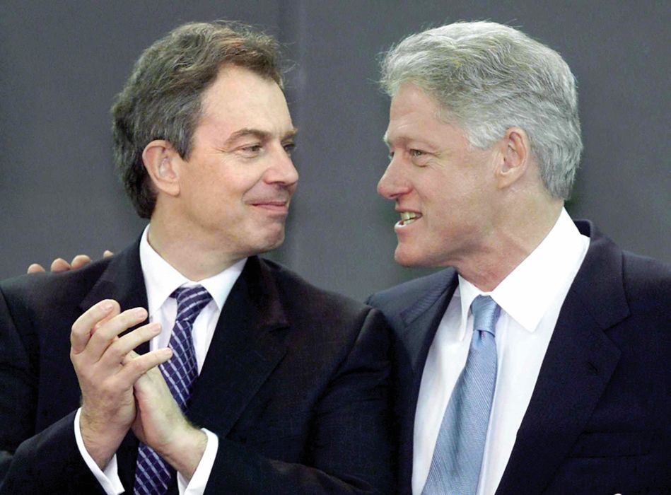 2000 Tony Blair and Bill Clinton