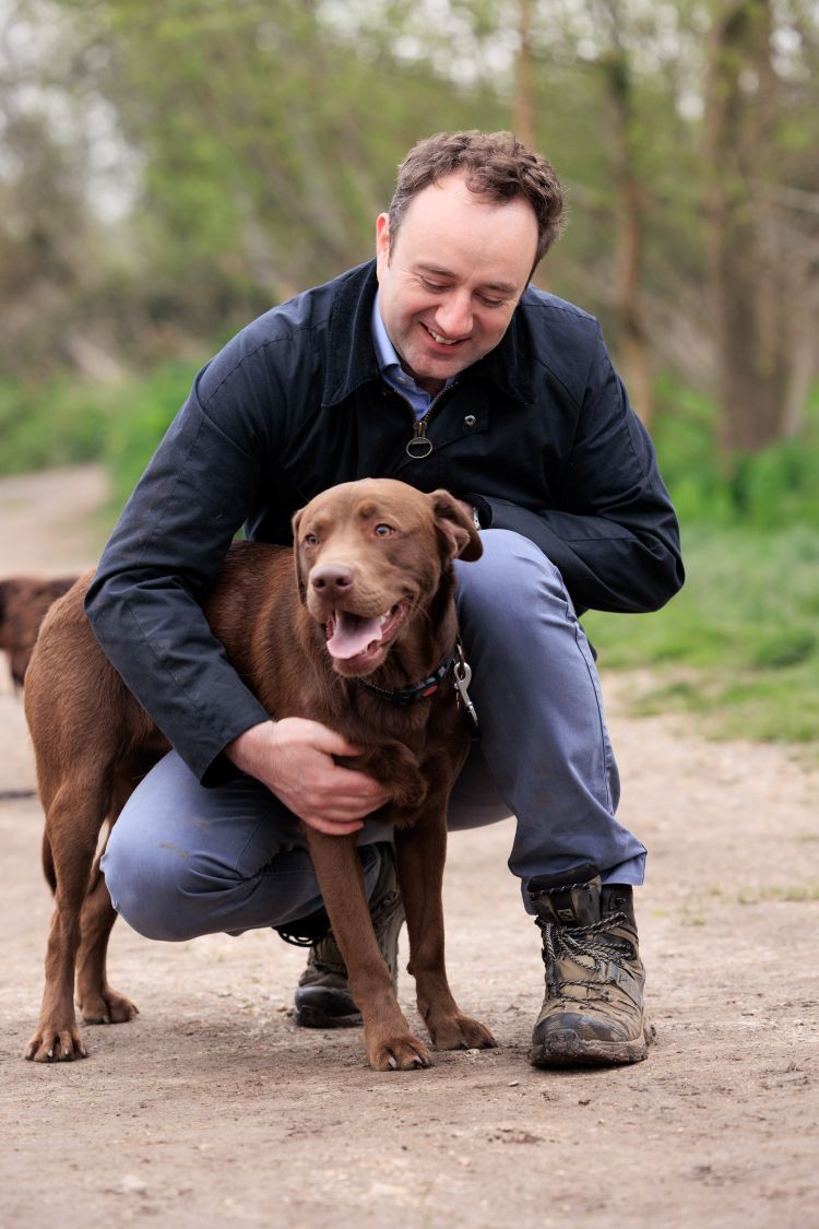 Danny chambers with dog