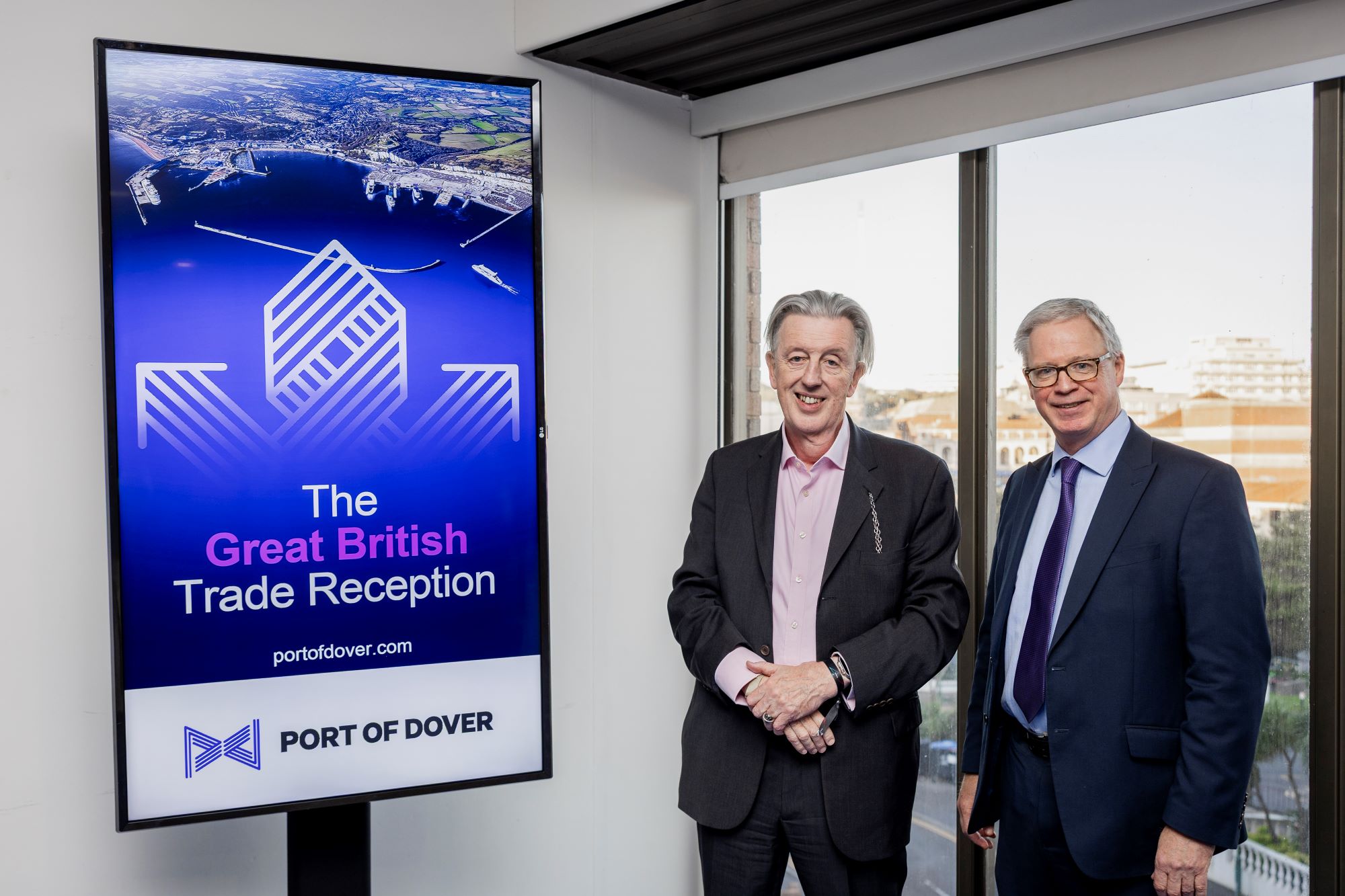 Doug Bannister, Port of Dover, CEO, and Paul Kohler MP, Liberal Democrat Spokesperson for Transport 