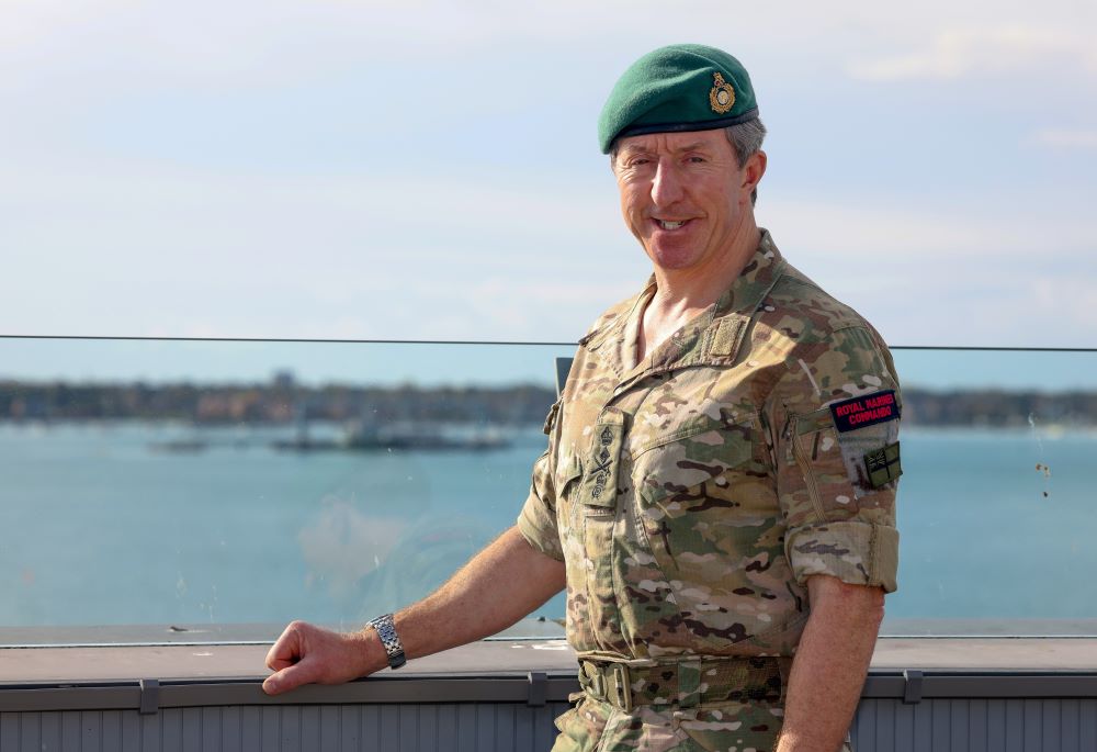 Sir Gwyn Jenkins at Whale Island
