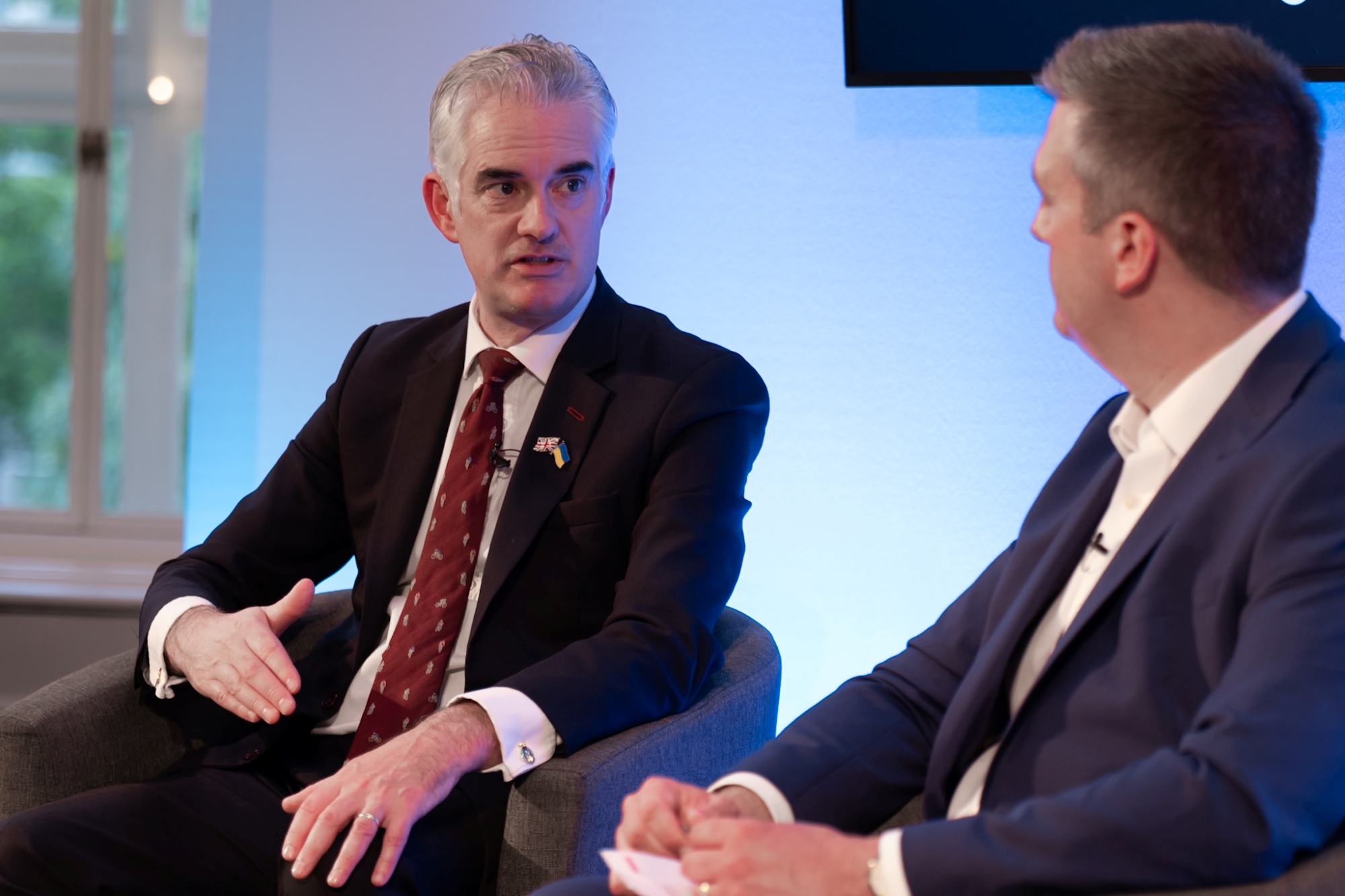 James Cartlidge MP in an interview at Conservative Party Conference