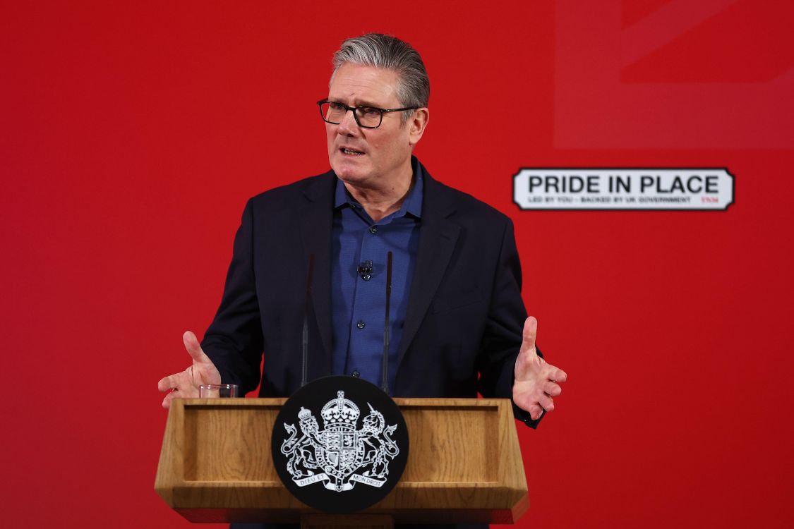 Keir Starmer delivers Pride in Place speech on February 5, 2026 (Pa Images/Alamy)