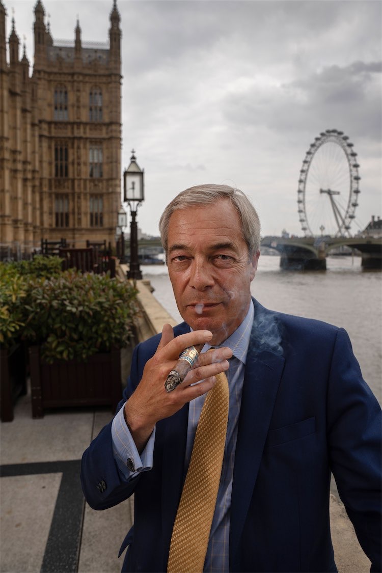 Nigel Farage speaking to The House magazine