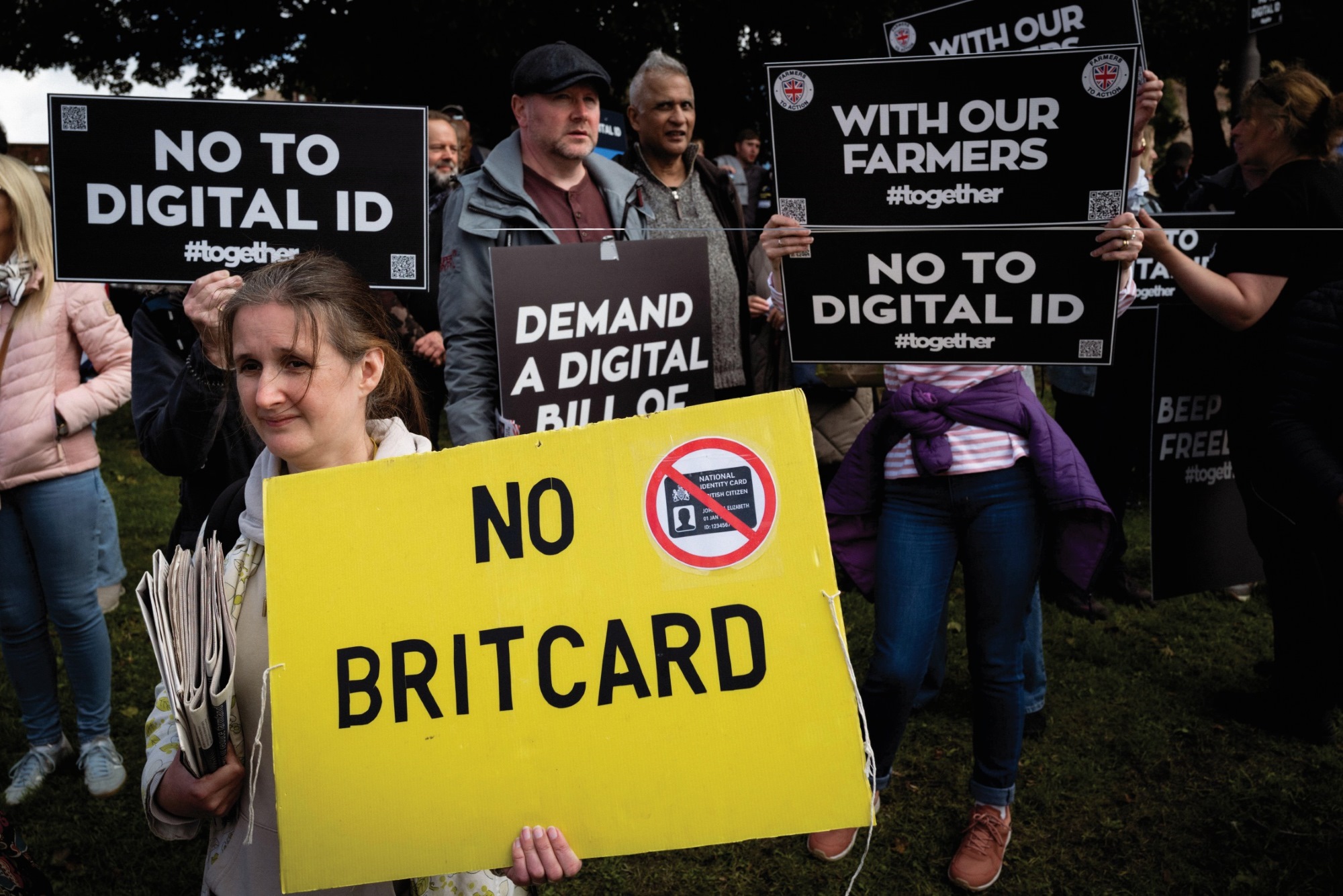 ID cards protest