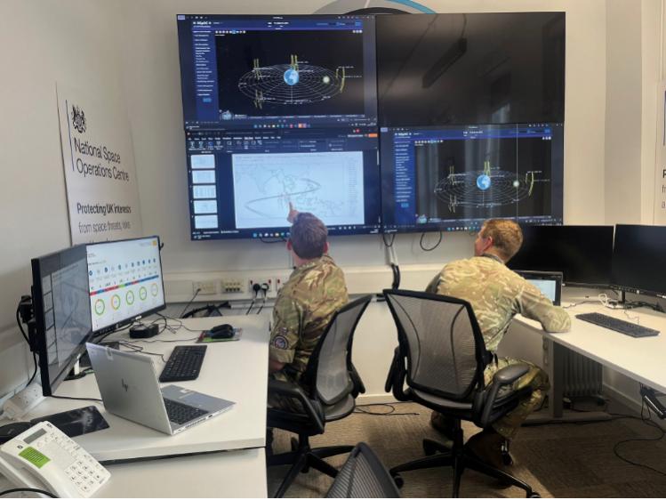 5 June, RAF High Wycombe Space activity is monitored by the National Space Operations Centre