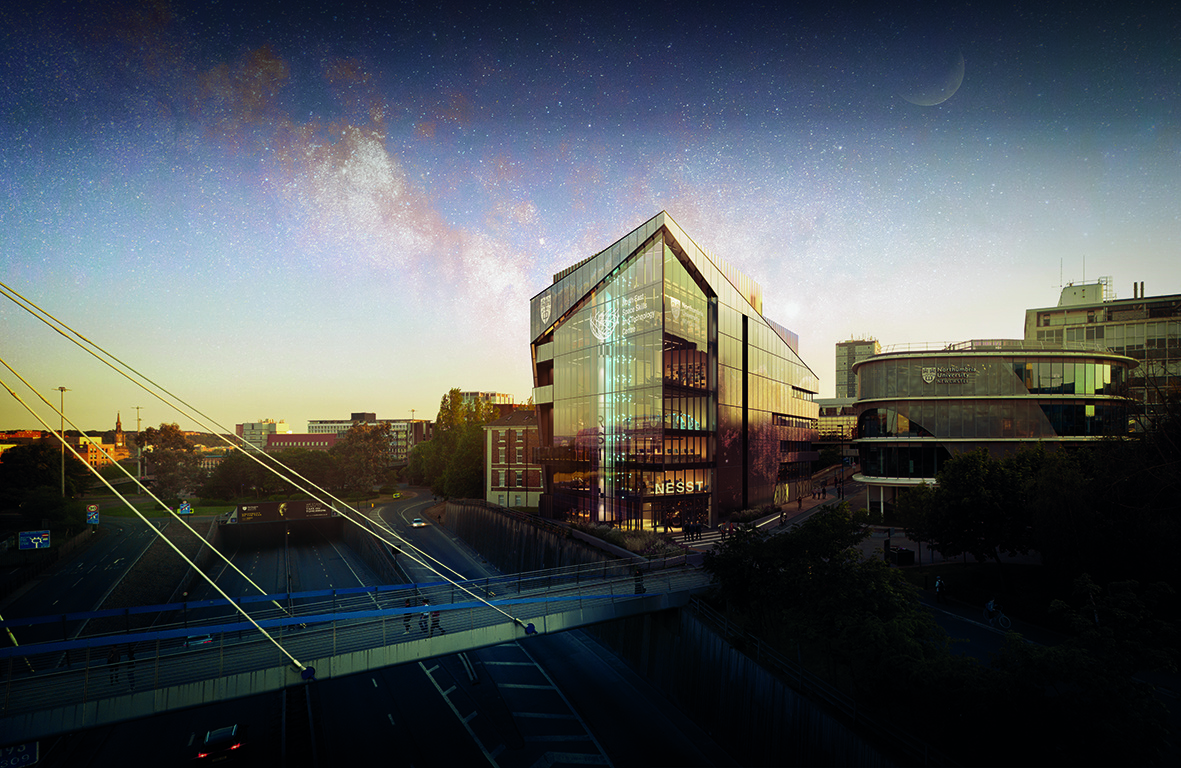 An artist's impression of the North East Space Skills and Technology Centre (NESST)