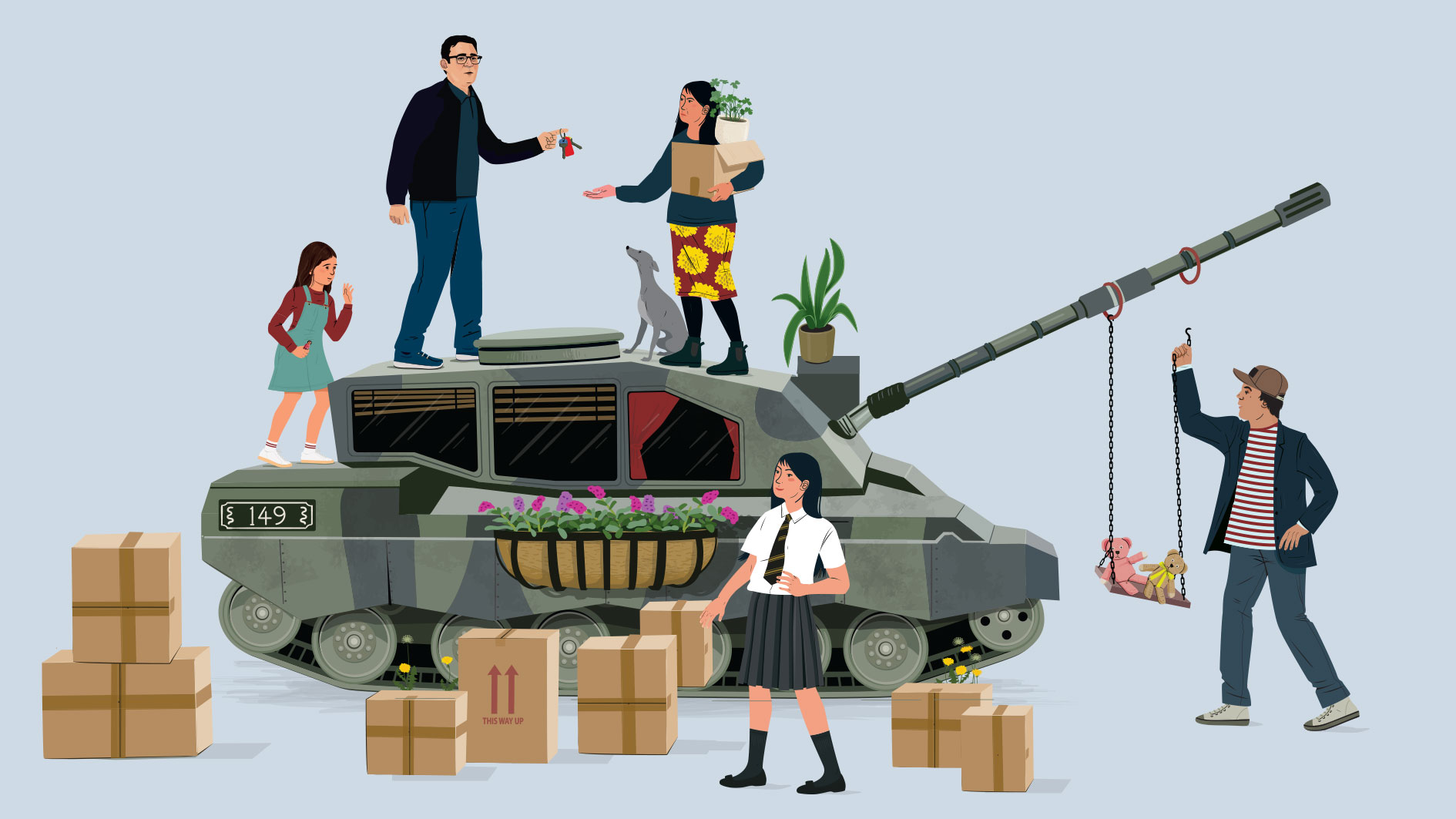 Andy Burnham tank cartoon